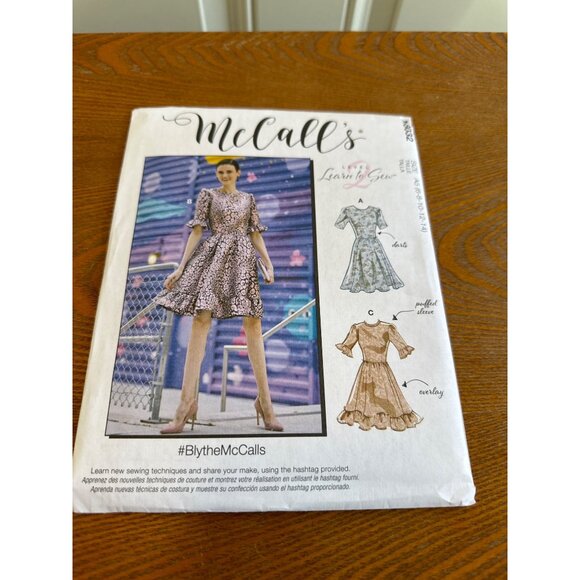 McCall #M8032 Mini Dress Sew Pattern Size 6 - 14 Cut - Picture 2 of 5